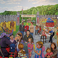 Face Painting at the Long Island Fair towel version