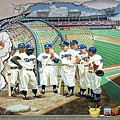 The Brooklyn Dodgers in Ebbets Field towel version